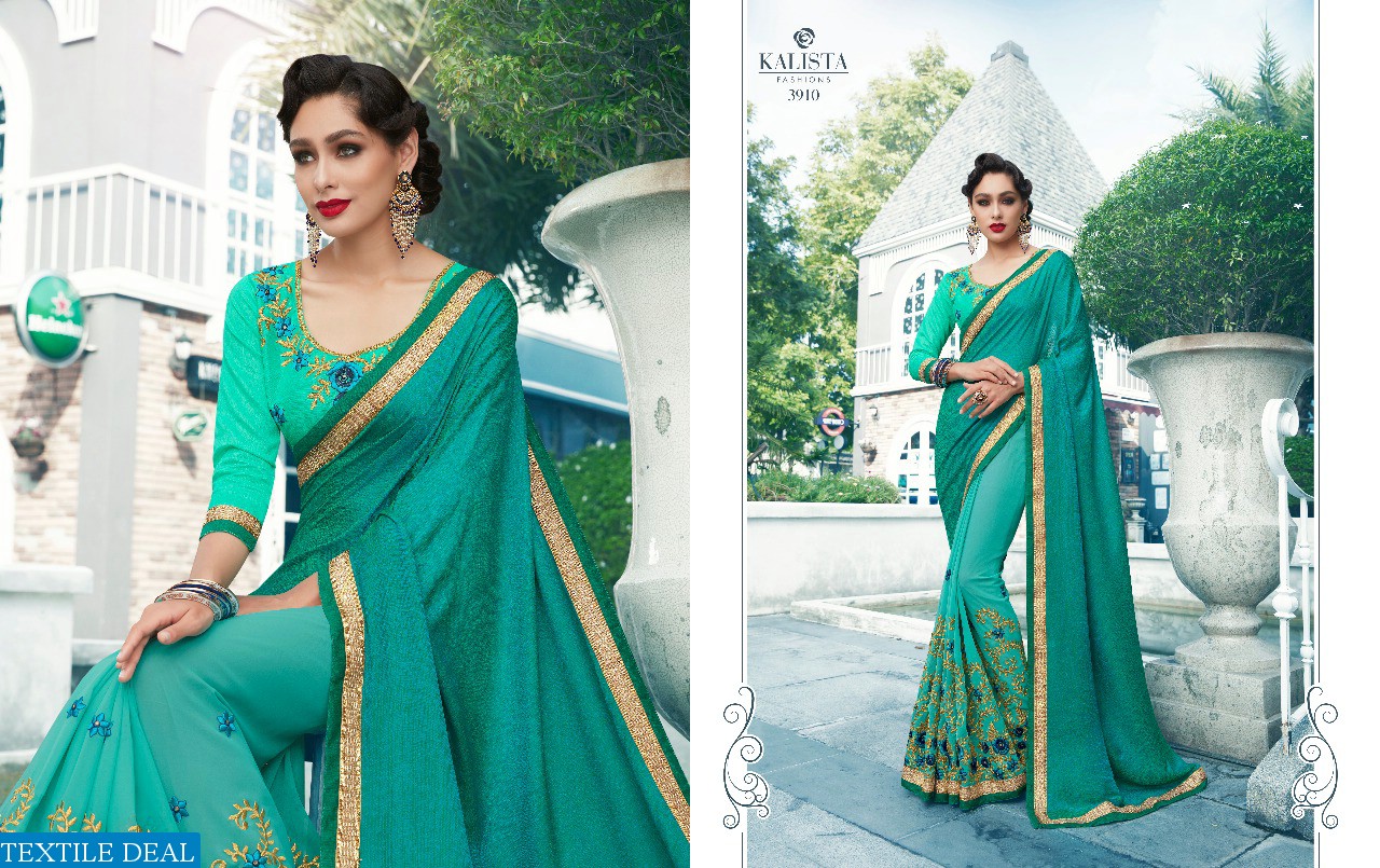 kalista VIP Wholesale party-wear Ethnic Saree